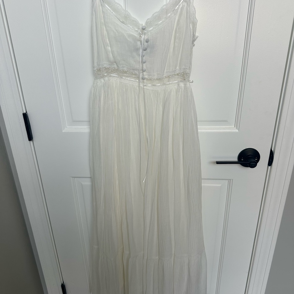 Vici Ivory Lace Maxi Dress